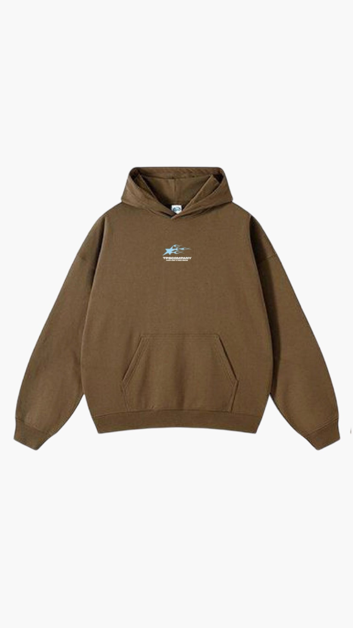 HOODIE FLAMES AQUA