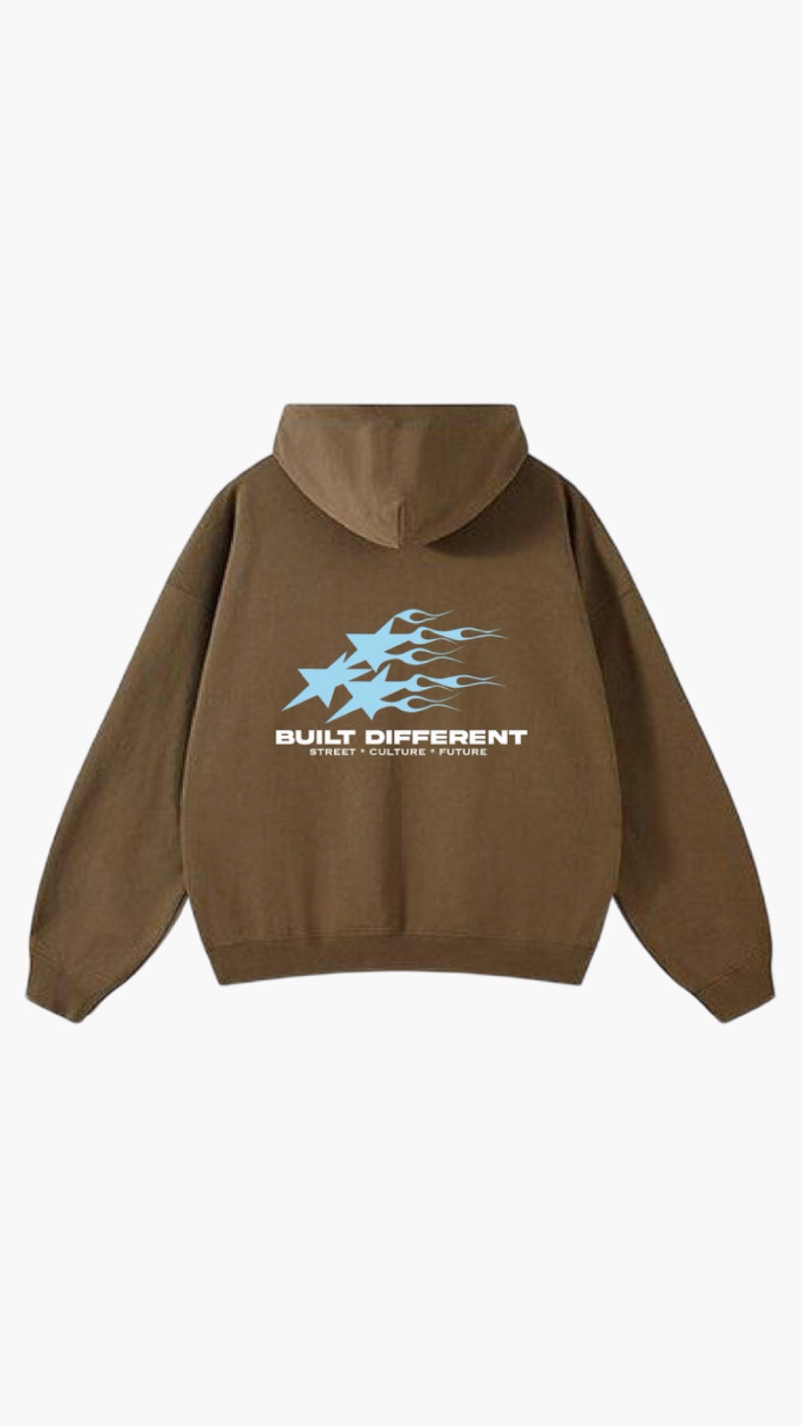 HOODIE FLAMES AQUA