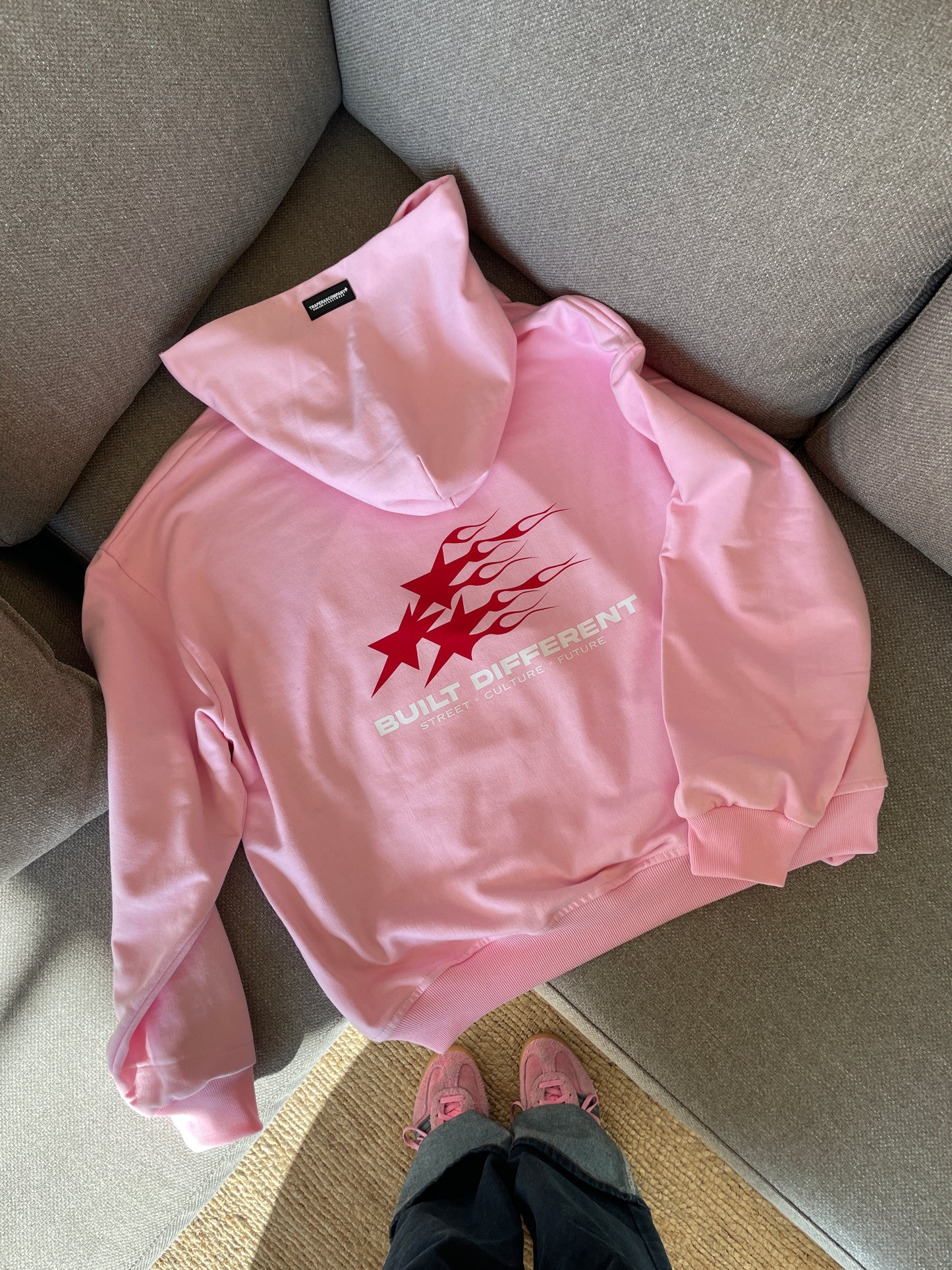 HOODIE PINK FLAMES
