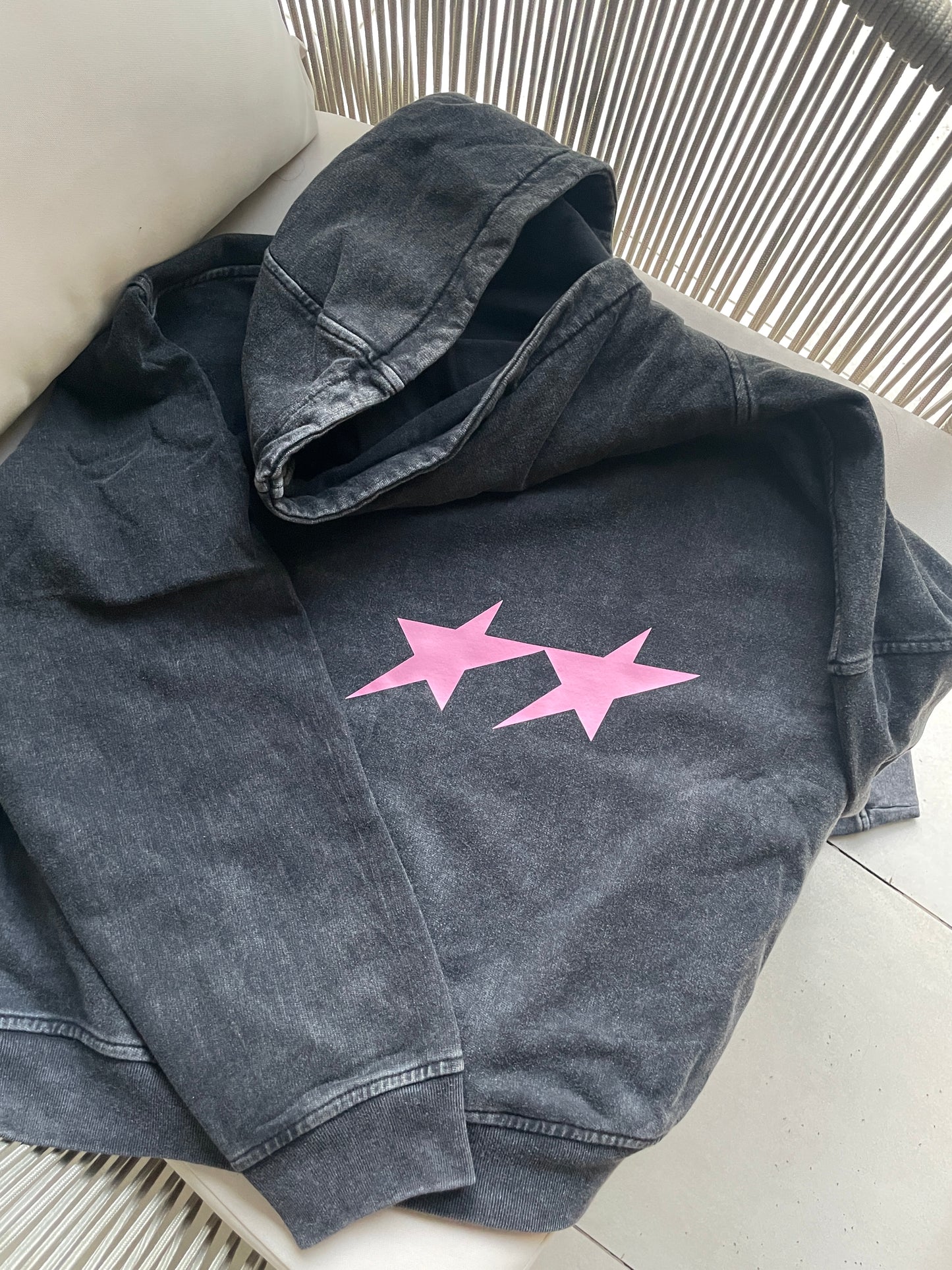 HOODIE SPACY ACID WASH