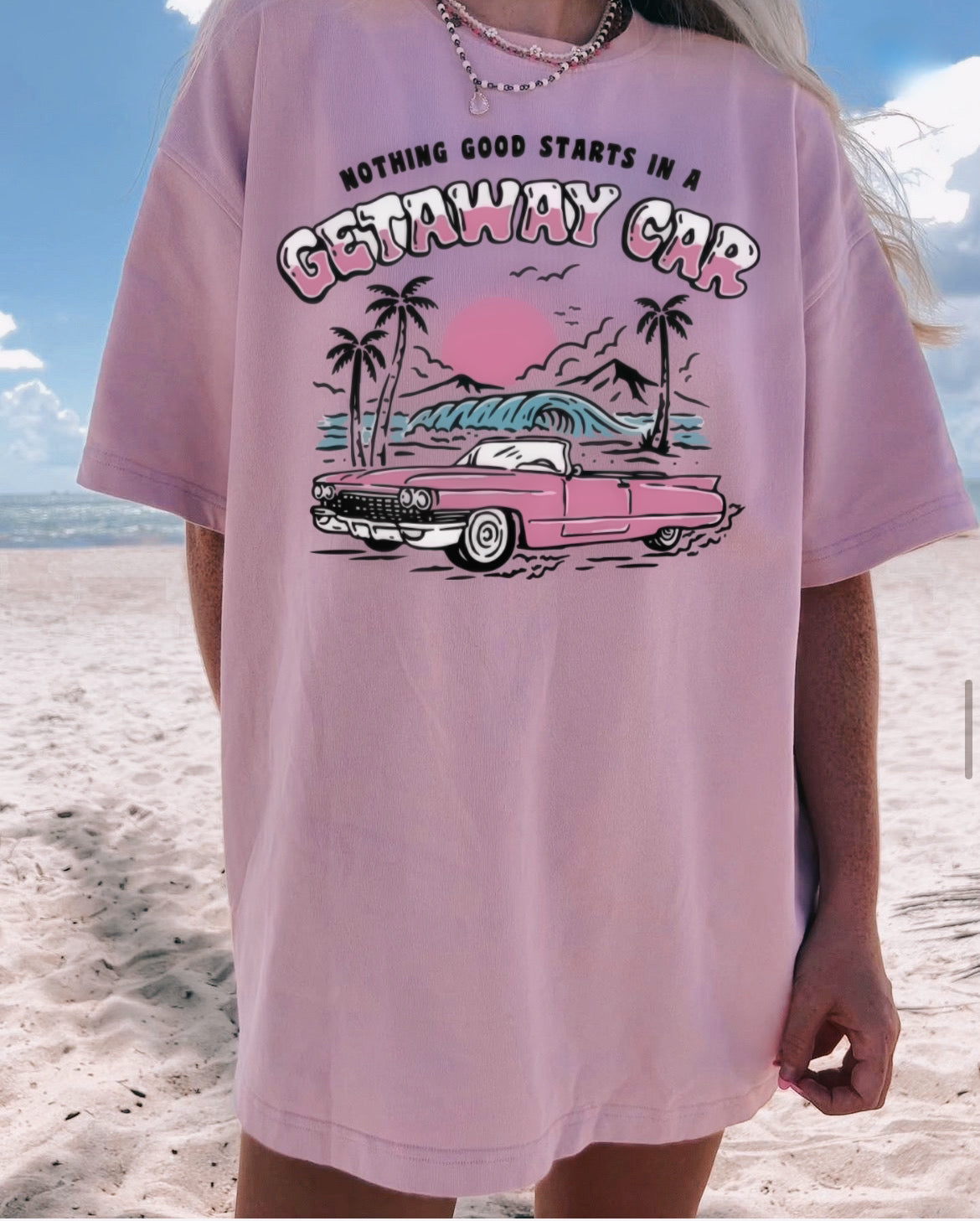 POLERA BEACH CAR ROSADA