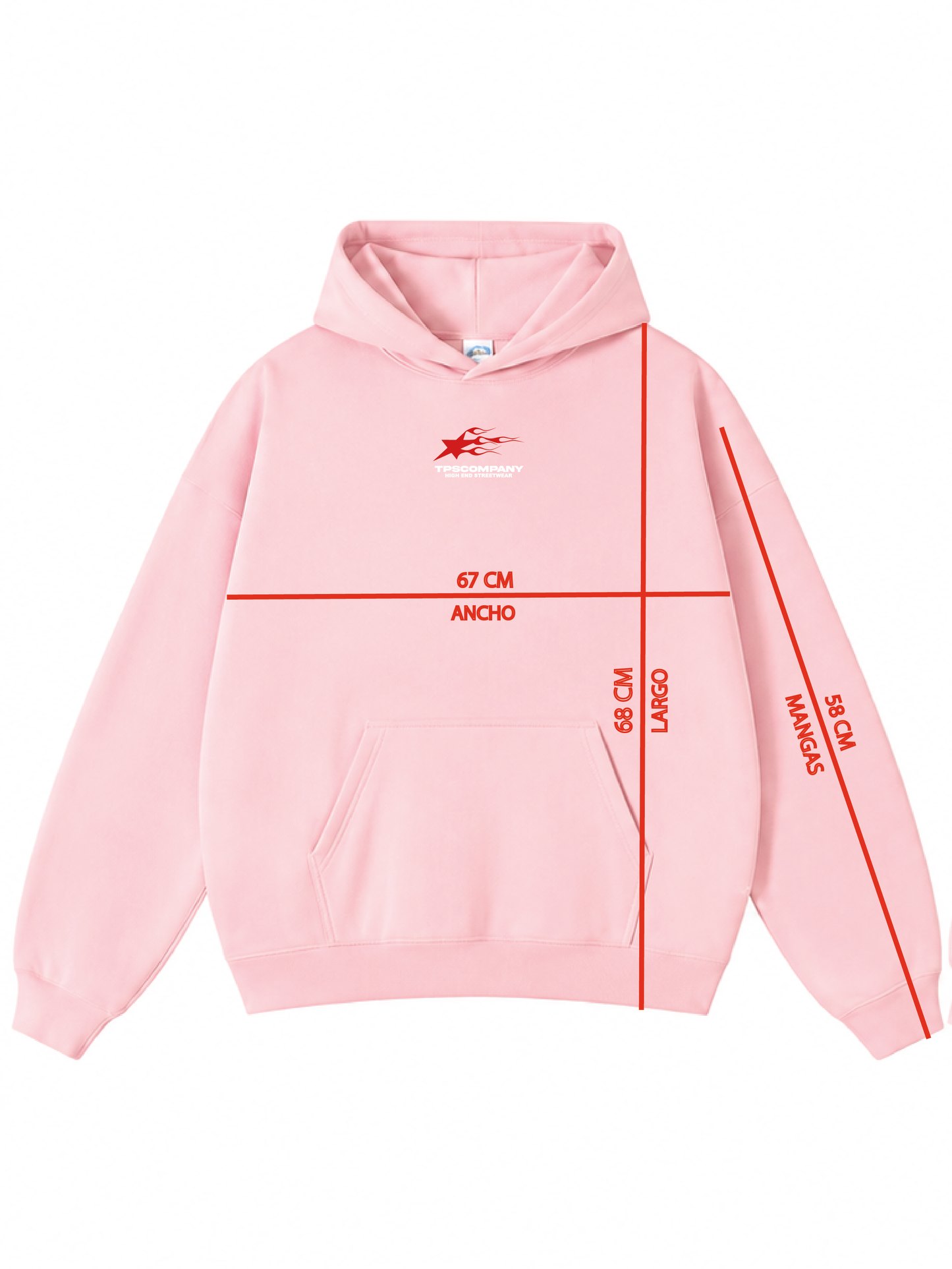 HOODIE PINK FLAMES