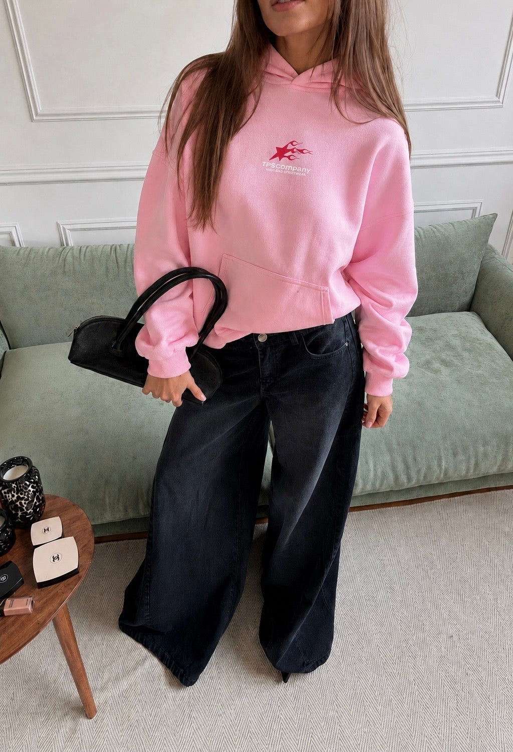 HOODIE PINK FLAMES